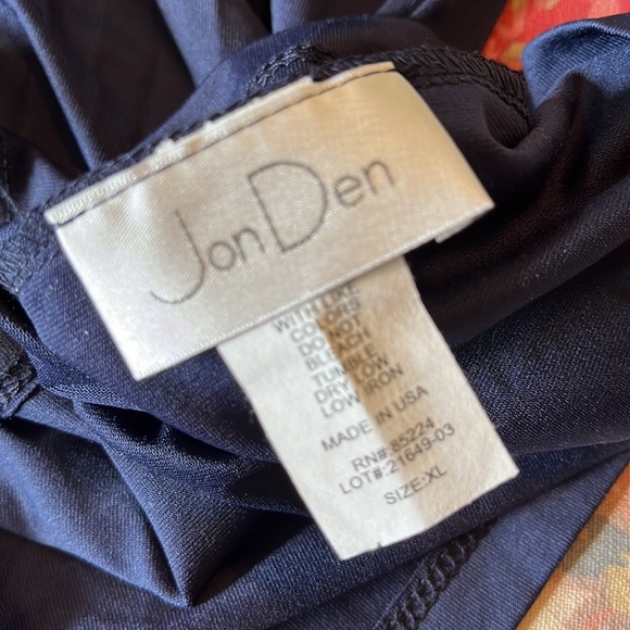 JONDEN Size XL Reversible V-Neck & Scoopneck Classic Tank Navy STRETCHY $49 NEW - Picture 8 of 11
